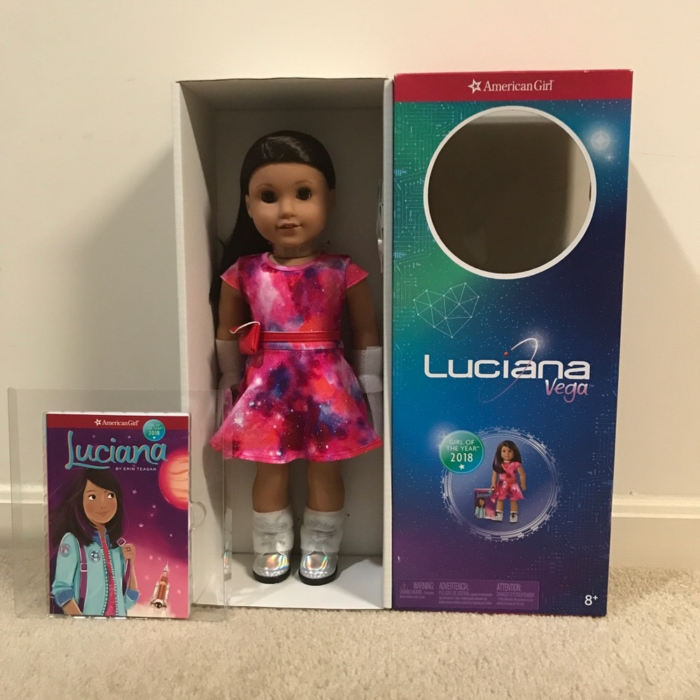 American Girl Luciana Vega Aspiring Astronaut Doll 18”! She was retired in 2021.